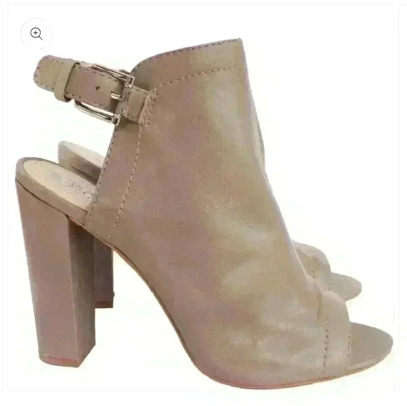 VINCE CAMUTO PEEP  TOE SLING BACK BOOTIE - Picture 3 of 11